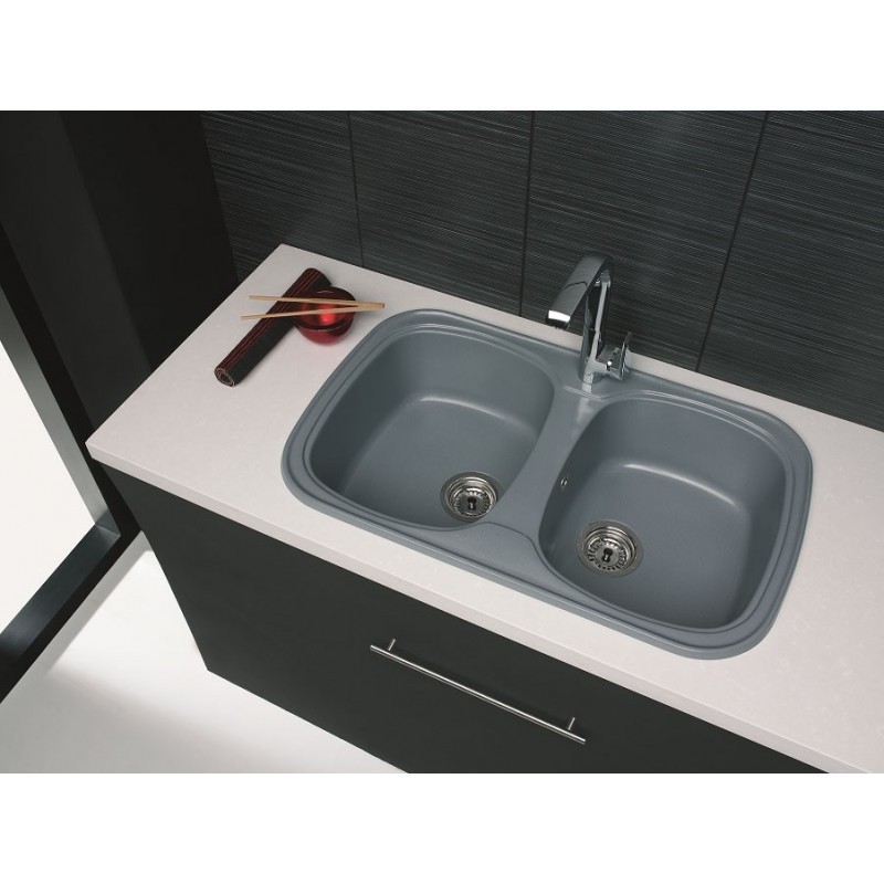 fregadero 2 senos 80x50