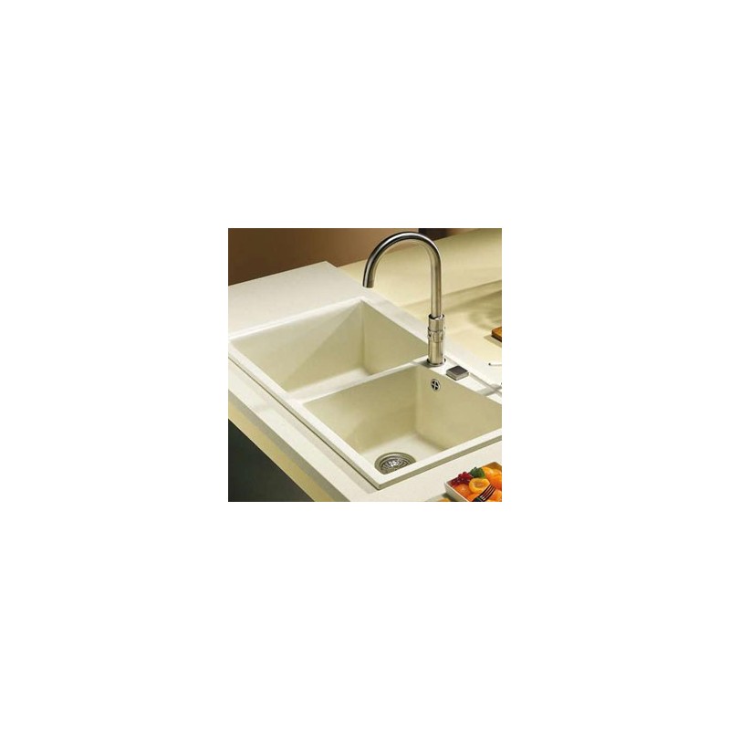 Fregadero Sintético 2 senso Color Blanco Fregadero Sintético 2 senso Color Blanco