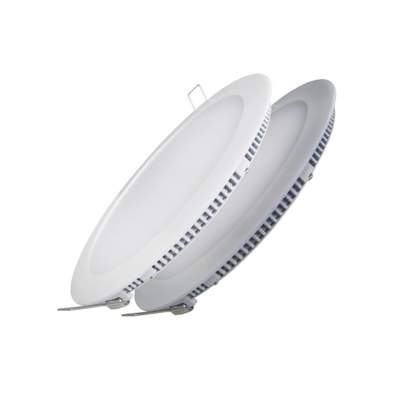 DOWNLIGHT Extra Pla 18W  Blanc o Plata  Llum Cálida