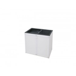 Mueble de aluminio para lavadero de Color Blanco