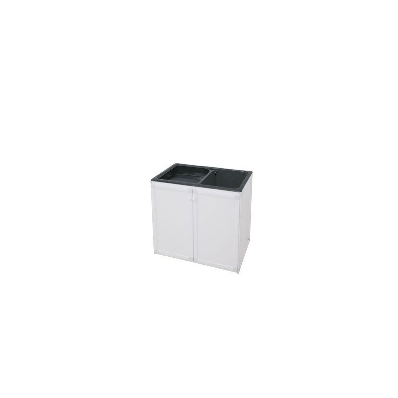Mueble de aluminio para lavadero de Color Blanco