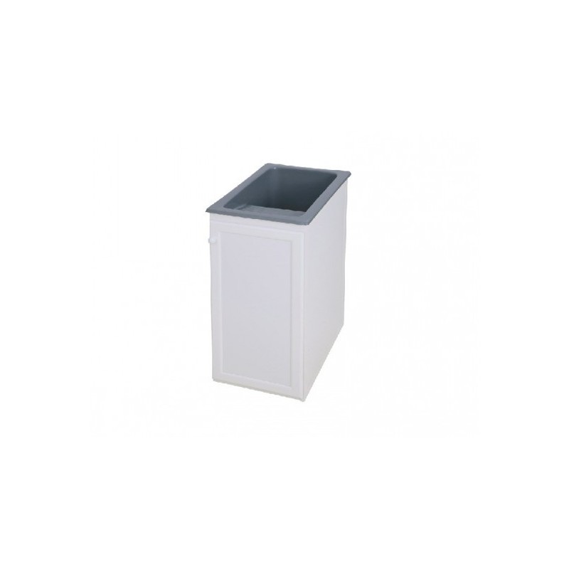 Mueble para lavadora y lavadero reversible de PVC color blanco 110x64,5 cm  mod. Irene