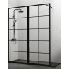 Paroi de douche a Carreaux Aluminium Noir !