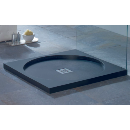 plato de ducha enmarcado color pizarra