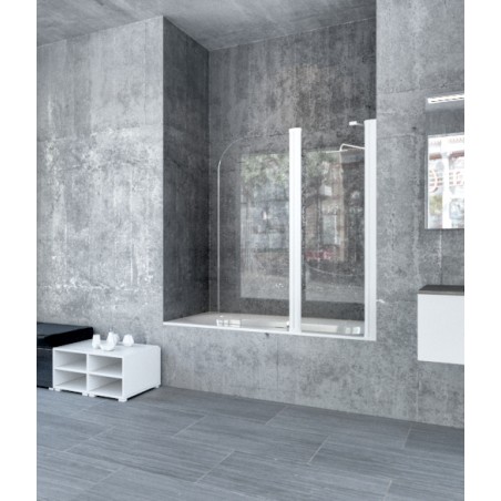 Pare Baignoire Frontal Blanc