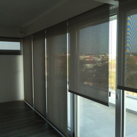 Rideau enroulable  gris