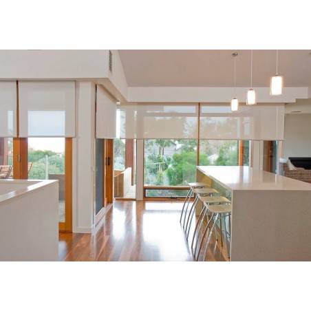 cortina enrollable beige