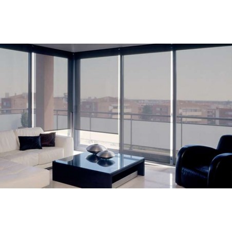 Rideau enroulable  gris clair