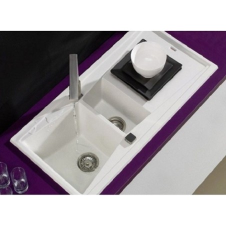 Fregadero Sintetico de 1 Seno + 1/2 seno