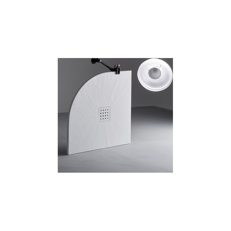 Cabine De Douche Quart De Rond Forte Flex 90x70 Cm - Hauteur 185 Cm - Pliante Accordéon PVC - NEUVE