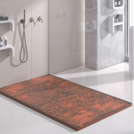 plato de ducha efecto oxido