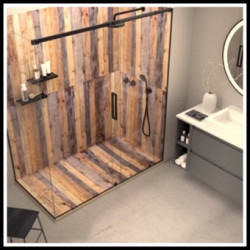 Wood Shower Plate