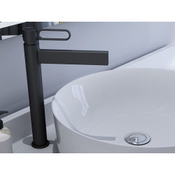 Grifo lavabo caño alto monomando S-1001BD Negro - Grifos de lavabo - 