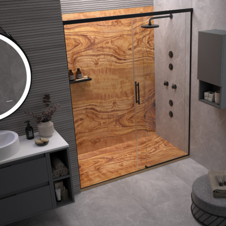 Olivo wood Shower Plate