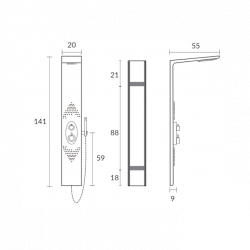 Colonne d' hydromassage Design