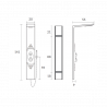 Columna d'Hidromassatge NEGRE