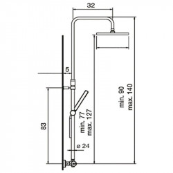 Showers sets Faucet Single control