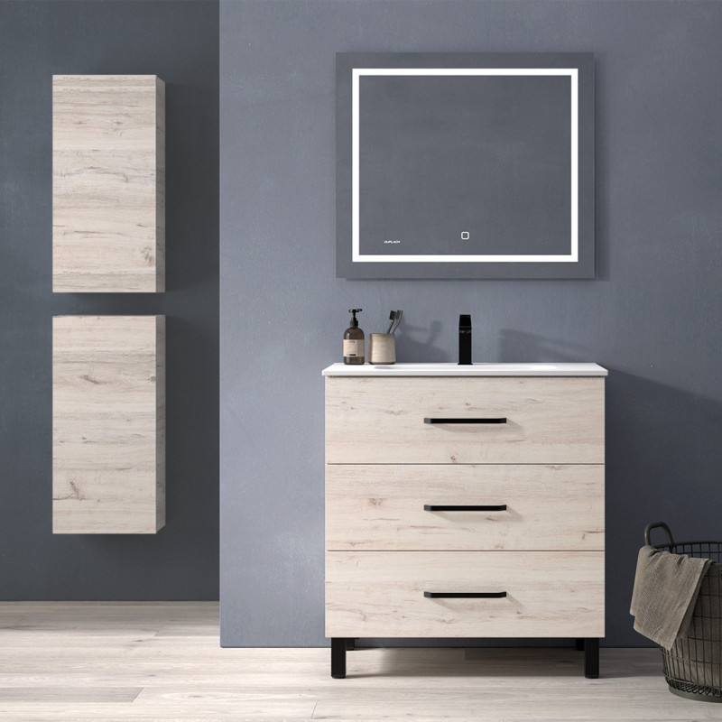 Meuble lavabo Effet Bois Décapé