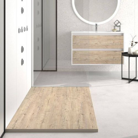 Meuble salle de bains sous vasque bois nature