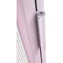 Puerta Mosquitera Abatible con Marco de color blanco