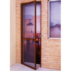 Puerta Mosquitera Abatible con Marco de color blanco