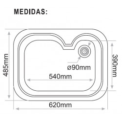 Aigüera sintètica 1 cubeta gran de 54 cm