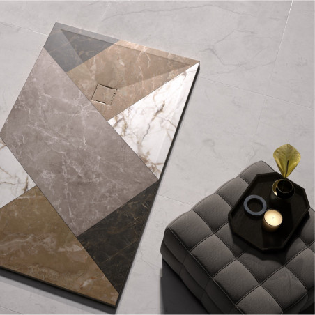 plat de dutxa imitació Mosaïques