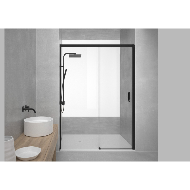 Black Shower Screen