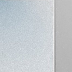 Pare Douche Pliante Aluminium Argent Mate  et Vinyle Blanc