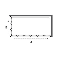 Paroi de douche  Pliante  en Angle pour Baignoire Aluminium NOIRE