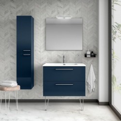 Conjunto Mueble de Baño  Color AZUL completo