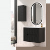 Mueble de Baño  Suspendido  con cajones de color NEGRO