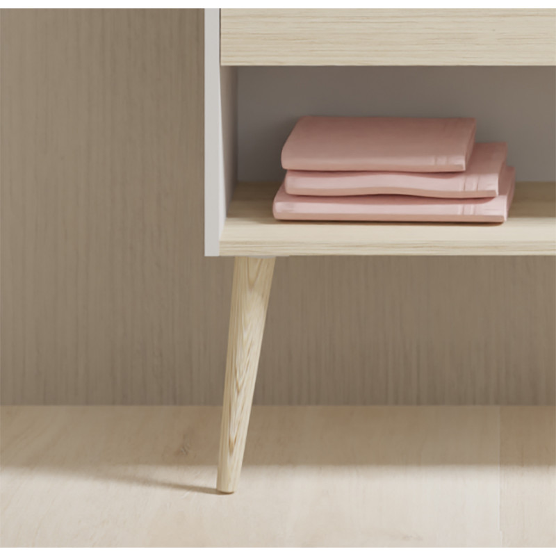 Meuble  sous vasque sur Pieds en BOIS