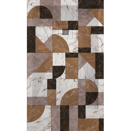 Receveur de Douche Effet Mosaïque