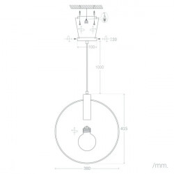 Lampara suspèsa metal.lica