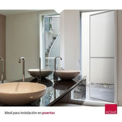 Puerta Mosquitera Abatible con Marco de color blanco