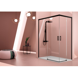 Black Shower Screen