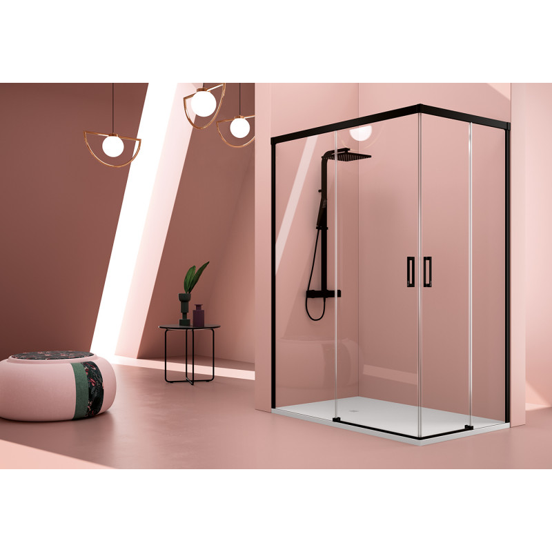 Black Shower Screen