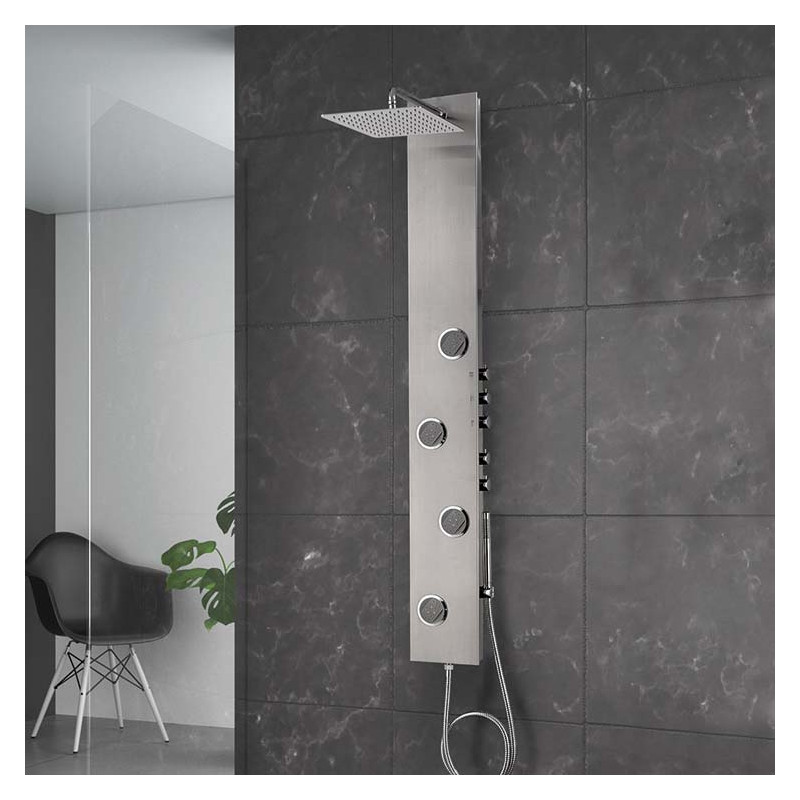 Colonne d'Hydromassage Acier Inoxydable