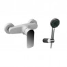 Conjunto monomandos Ducha + Lavabo de color blanco