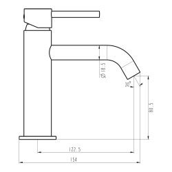 Grifo Lavabo  y Bide Monomando Cromo