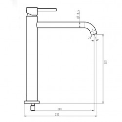 Grifo Lavabo  NEGRO