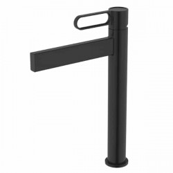 Grifo Alto Lavabo Monomando NEGRO