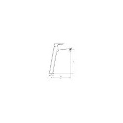 Grand  Mitigeur Lavabo Blanc