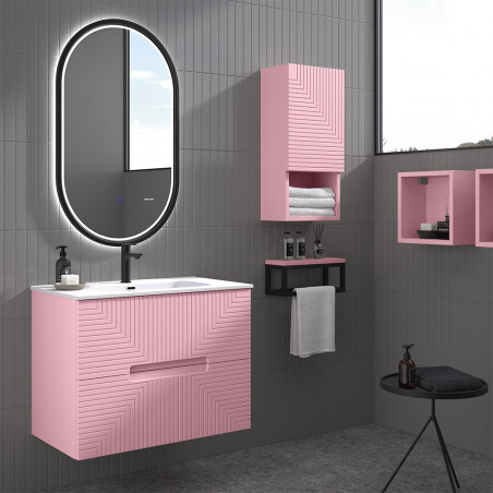 Moble de Bany de color rosa