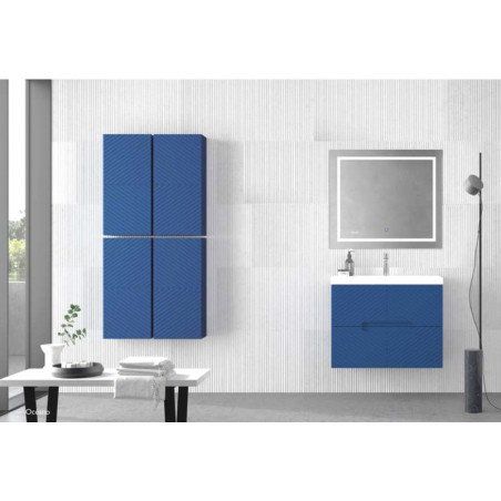 Mueble de baño azul