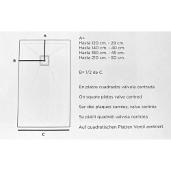 Stone shower plate