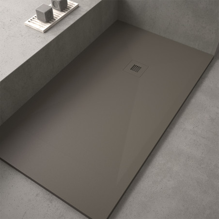 receveur de douche couleur marron taupe