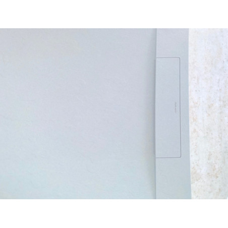 Plato de ducha efecto piedra color gris claro