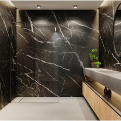 Panell  fusta Marbre Negre